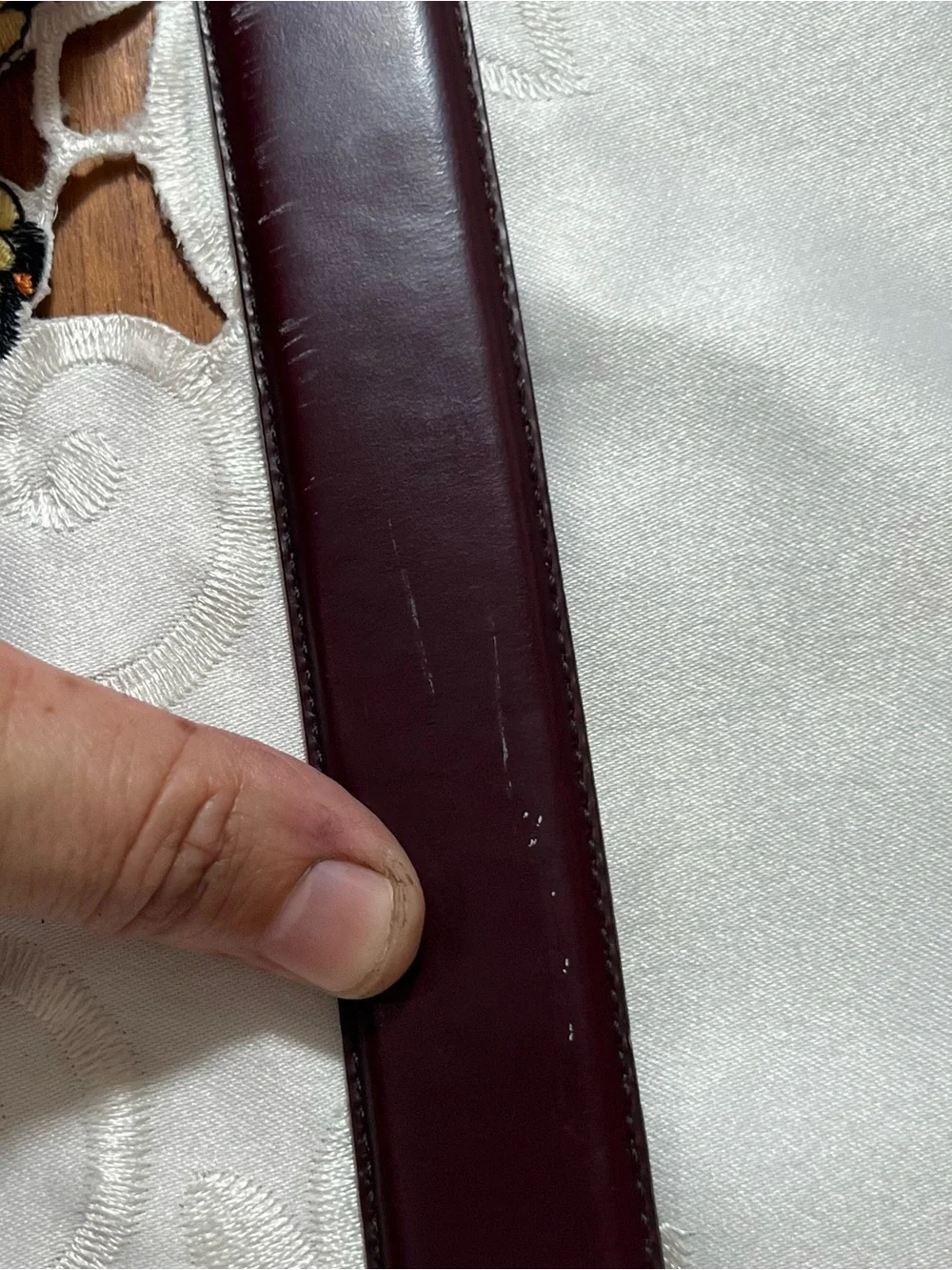Coach women’s Dark Brown Leather Belt with Brass Buckle size 32